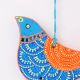 Handmade Wooden Bird Christmas Hanging for Home Decor - Red, Purple, Green, Blue